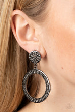 Load image into Gallery viewer, GLOW You Away - Black Gunmetal Post Earrings
