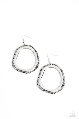 Scintillating Shareholder - Silver Earrings