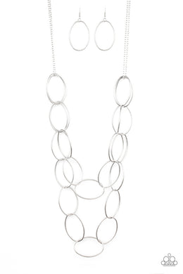 Move On OVAL! - Silver Necklace