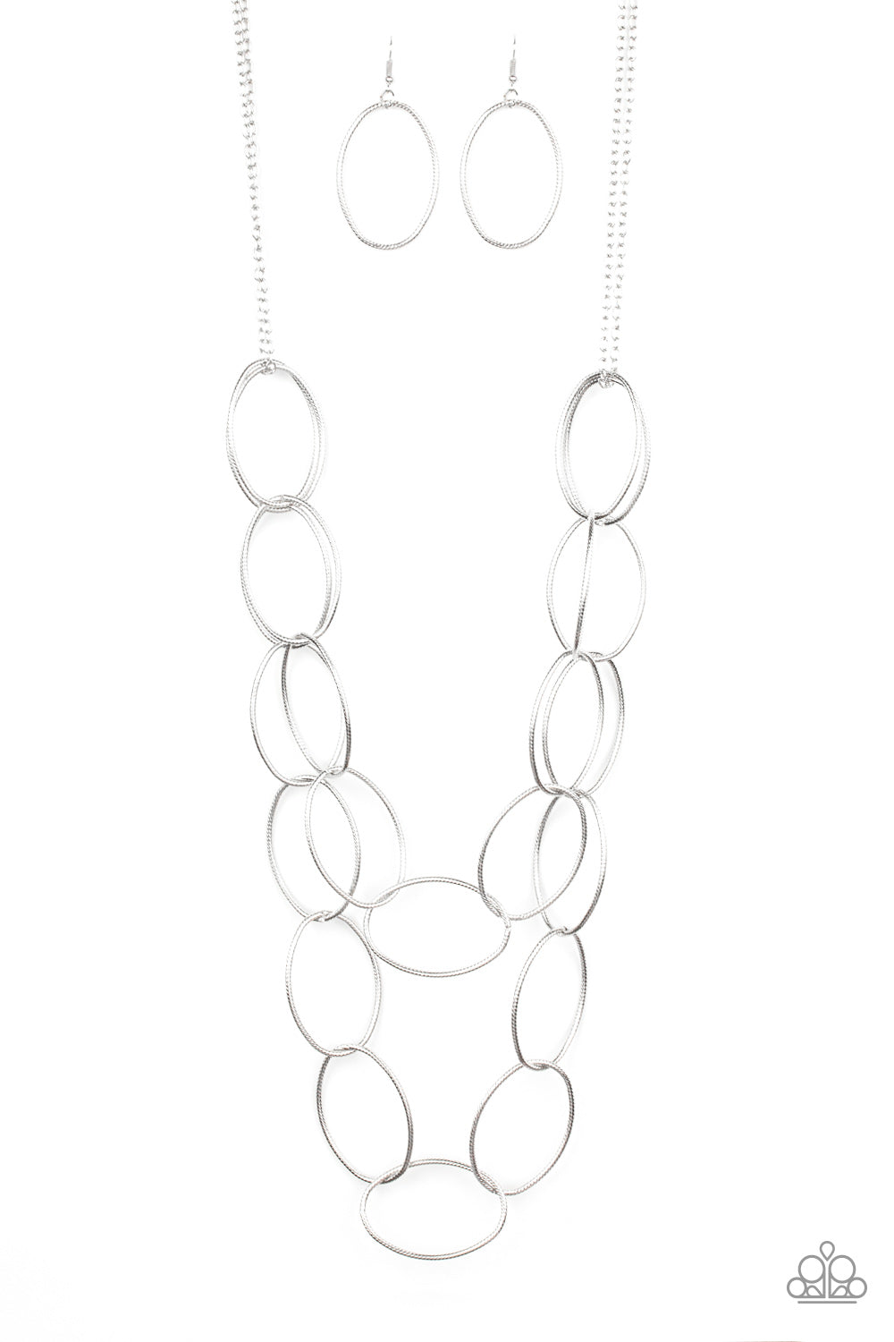 Move On OVAL! - Silver Necklace