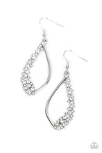 Load image into Gallery viewer, Sparkly Side Effects - White Earrings