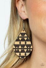 Load image into Gallery viewer, Zimbabwe Zoo - Brown Earrings