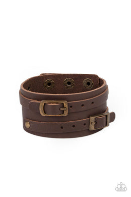 Bronco Bustin Buckles - Brass Snap Bracelet