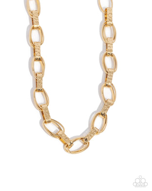 Motley In Motion - Gold Necklace