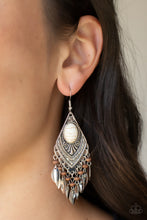 Load image into Gallery viewer, Earthy Etiquette - White Earrings
