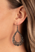Load image into Gallery viewer, Granada Garland - Black Gunmetal Earrings