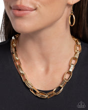 Load image into Gallery viewer, Motley In Motion - Gold Necklace