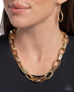 Motley In Motion - Gold Necklace