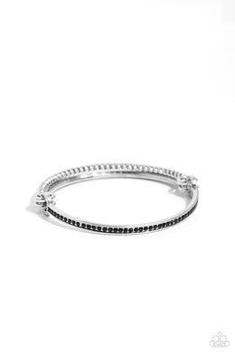 Thrilling Texture - Black Bracelet