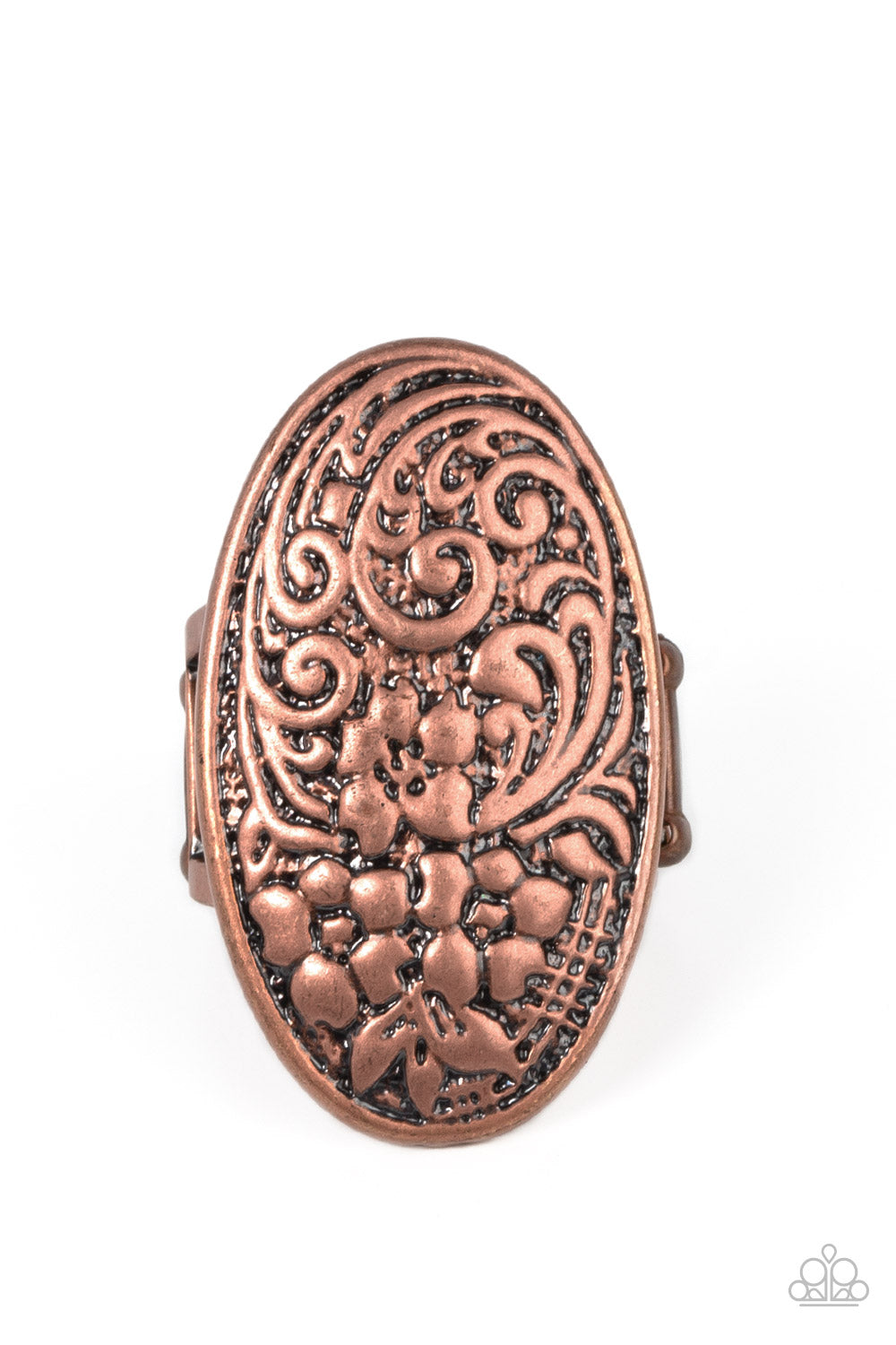 Floral Fortress - Copper Ring
