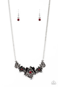 Botanical Breeze - Red Necklace