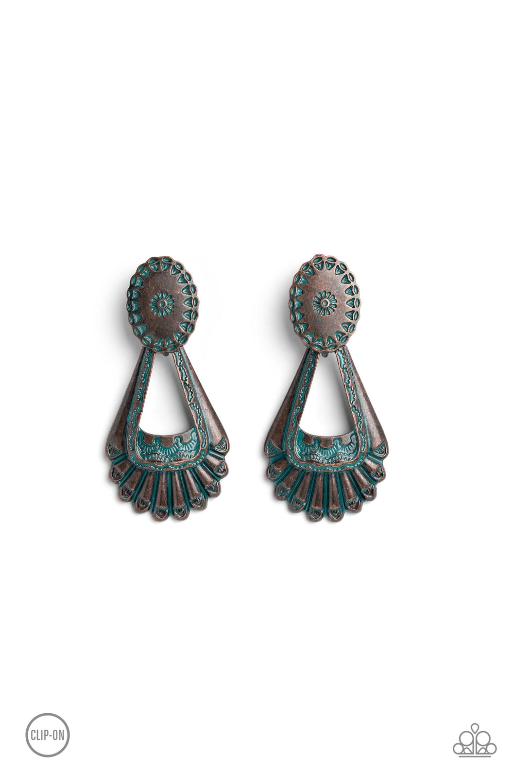 Casablanca Chandeliers - Brass Clip-On Earrings