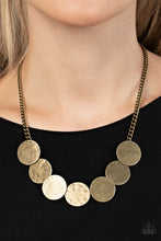 Load image into Gallery viewer, Flip a Coin - Brass Necklace