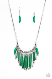 Bohemian Breeze - Green Necklace