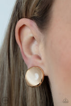 Load image into Gallery viewer, Cool Pools - Gold Clip-On Earrings