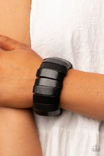 Load image into Gallery viewer, Boardwalk Bonanza - Black Stretchy Bracelet