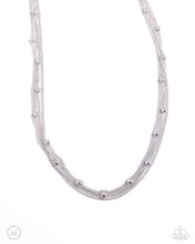 Load image into Gallery viewer, Satellite Strands - Silver Choker Necklace