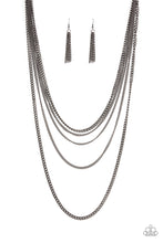 Load image into Gallery viewer, Top of the Food Chain - Black Gunmetal Necklace