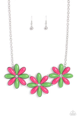 Bodacious Bouquet - Green Necklace