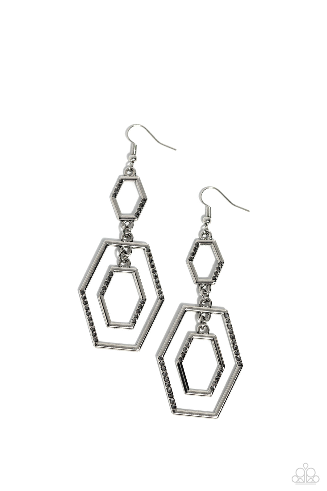 Geometric Maven - Silver Earrings