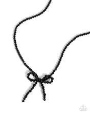 Load image into Gallery viewer, Somebody I Used to BOW - Black Necklace