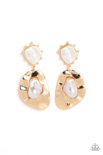 Load image into Gallery viewer, Rippling Rhapsody - Gold Post Earrings