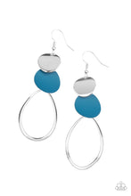 Load image into Gallery viewer, Retro Reception - Blue Earrings