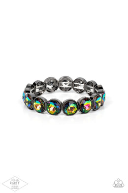 Number One Knockout - Multi Gunmetal Bracelet