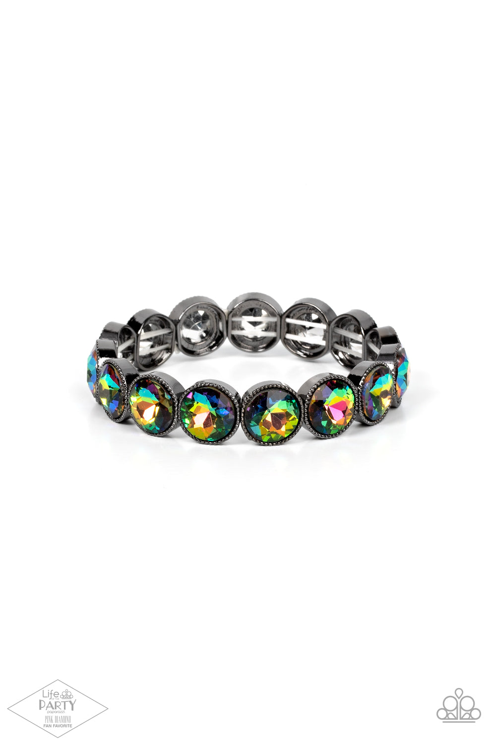 Number One Knockout - Multi Gunmetal Bracelet
