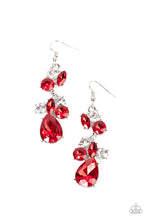 Load image into Gallery viewer, Rhinestone Reveler - Red Earrings