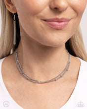 Load image into Gallery viewer, Satellite Strands - Silver Choker Necklace