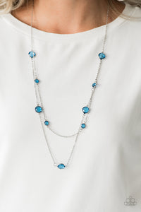 Raise Your Glass - Blue Necklace