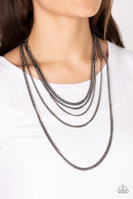 Load image into Gallery viewer, Top of the Food Chain - Black Gunmetal Necklace