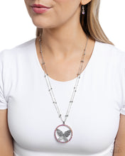 Load image into Gallery viewer, Festive Flight - Pink Necklace
