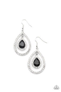 Blushing Bride - Black Earrings