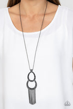 Load image into Gallery viewer, Reeling in Relics - Black Gunmetal Necklace