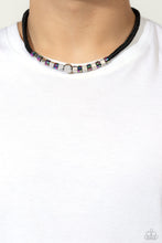 Load image into Gallery viewer, Oil Spill Orbit - Silver Necklace