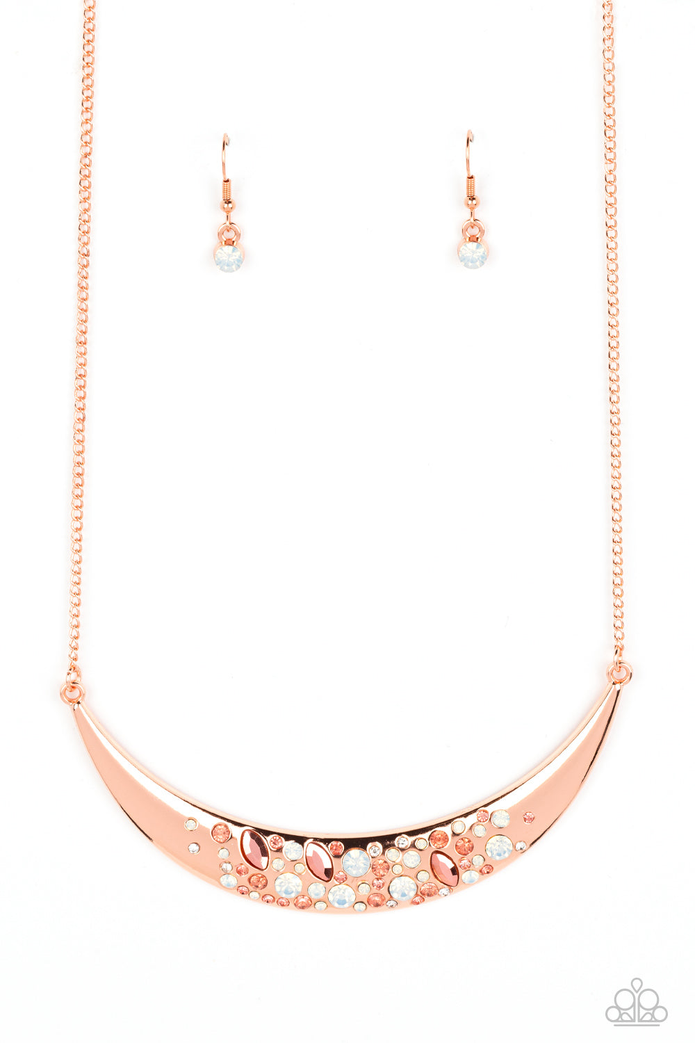 Bejeweled Baroness - Copper Necklace