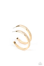 Load image into Gallery viewer, Flash Freeze - Gold Hoop Earrings