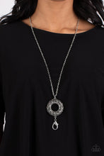 Load image into Gallery viewer, Wintry Wreath - Silver Lanyard