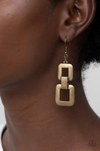 Load image into Gallery viewer, Public Square - Brass Earrings