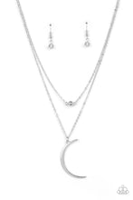 Load image into Gallery viewer, Modern Moonbeam - Silver Necklace