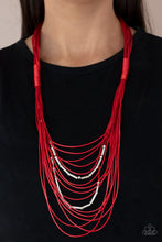 Load image into Gallery viewer, Nice CORD-ination - Red Necklace
