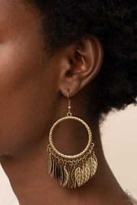 FOWL Tempered - Brass Earrings