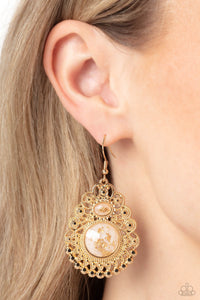 Welcoming Whimsy - White Earrings