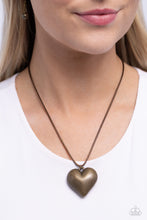Load image into Gallery viewer, CORDED Love - Brass Necklace