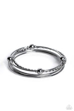 Load image into Gallery viewer, Lost and Found - Black Gunmetal Set of Bracelets