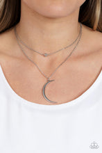 Load image into Gallery viewer, Modern Moonbeam - Silver Necklace