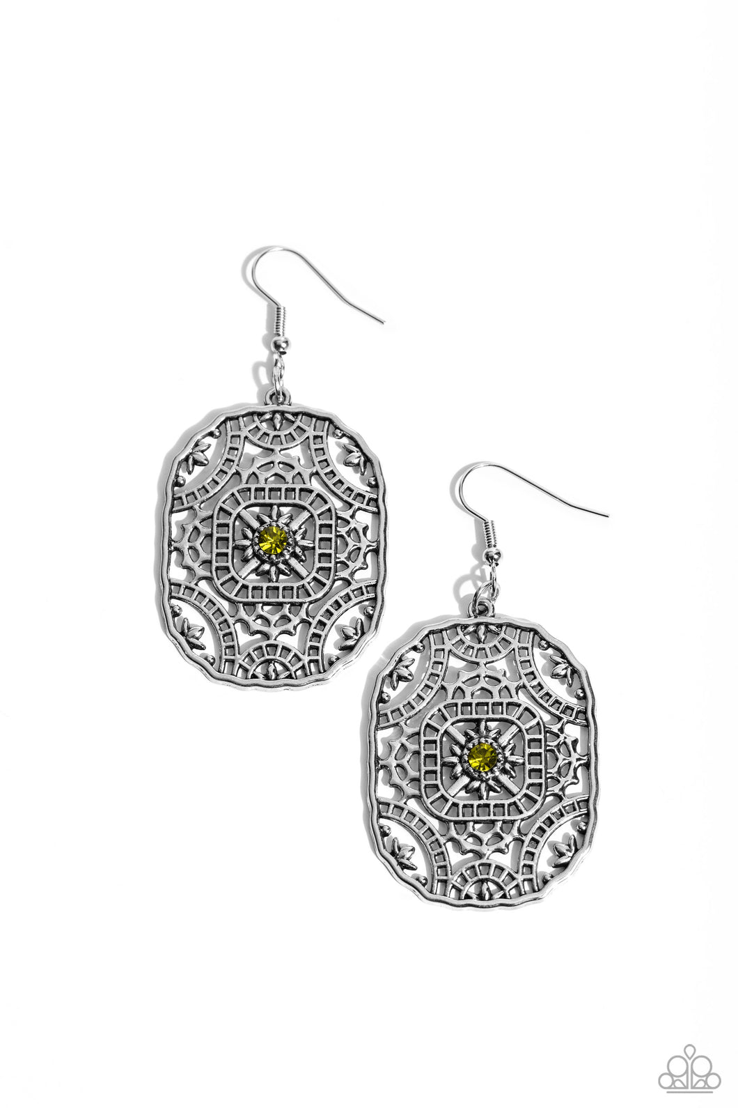 Greco-Roman Romance - Green Earrings