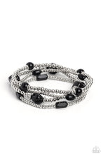 Load image into Gallery viewer, Geometric Guru - Black Set of Bracelets